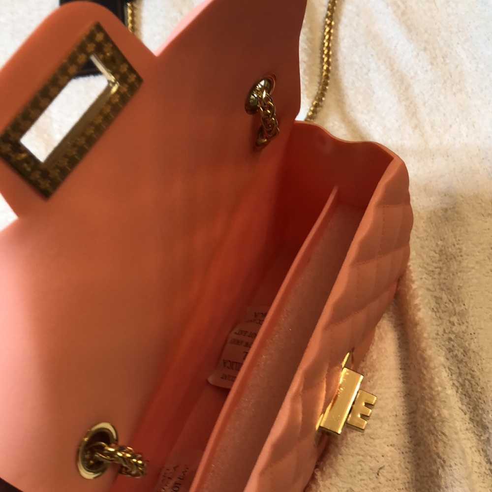 DELUXITY PINK CROSSBODY BAG SZ 4 X 6 3/4 - Picture 5 of 11